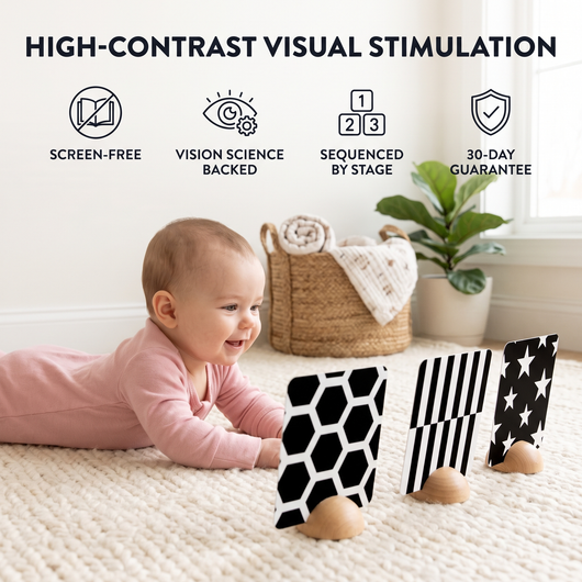 Vision Cards – High-Contrast Baby Visual Stimulation Set (0–36 Months)