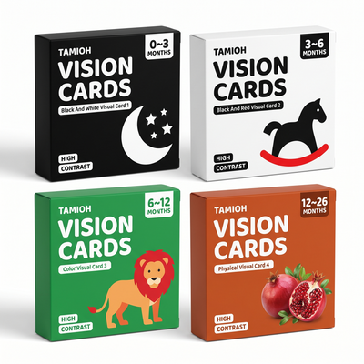 Vision Cards – High-Contrast Baby Visual Stimulation Set (0–36 Months)