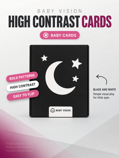 Vision Cards – High-Contrast Baby Visual Stimulation Set (0–36 Months)