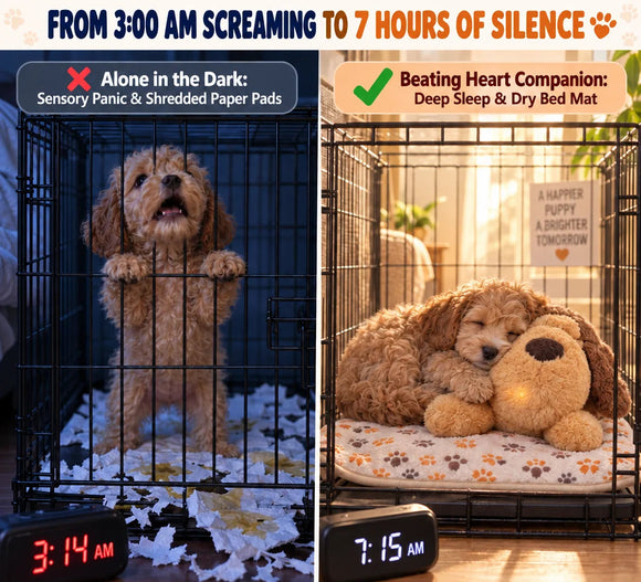 Heartbeat puppy toy for new puppy first nights